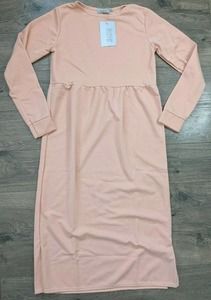 NWT Street Collective Long Sleeve Dress Size 10 Women's Rose Pink Pullover